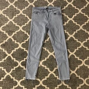 Flying Monkey Jeans- washed denim with distressed bottoms - size 30